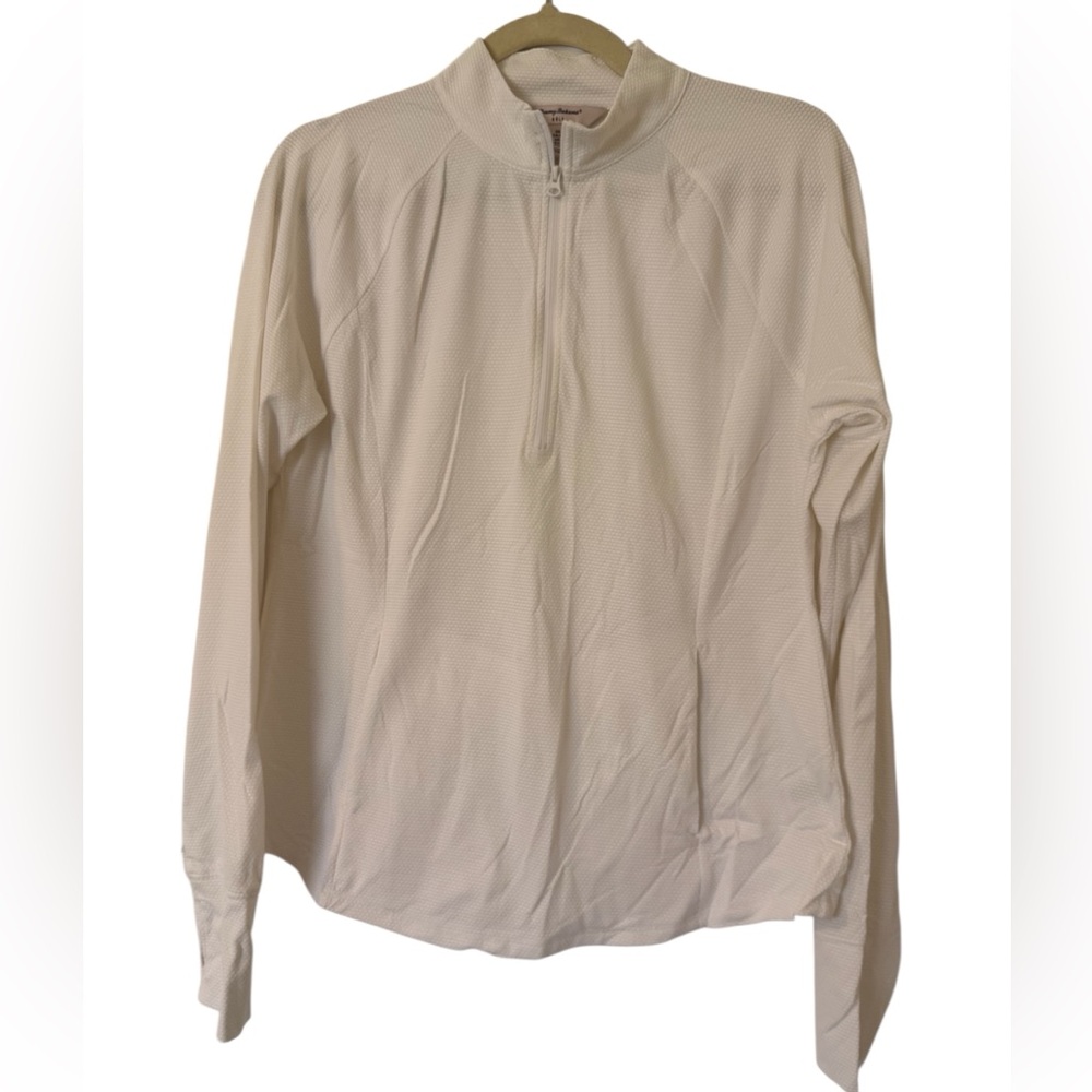 Tommy Bahama Golf White Quarter-Zip Pullover Size L